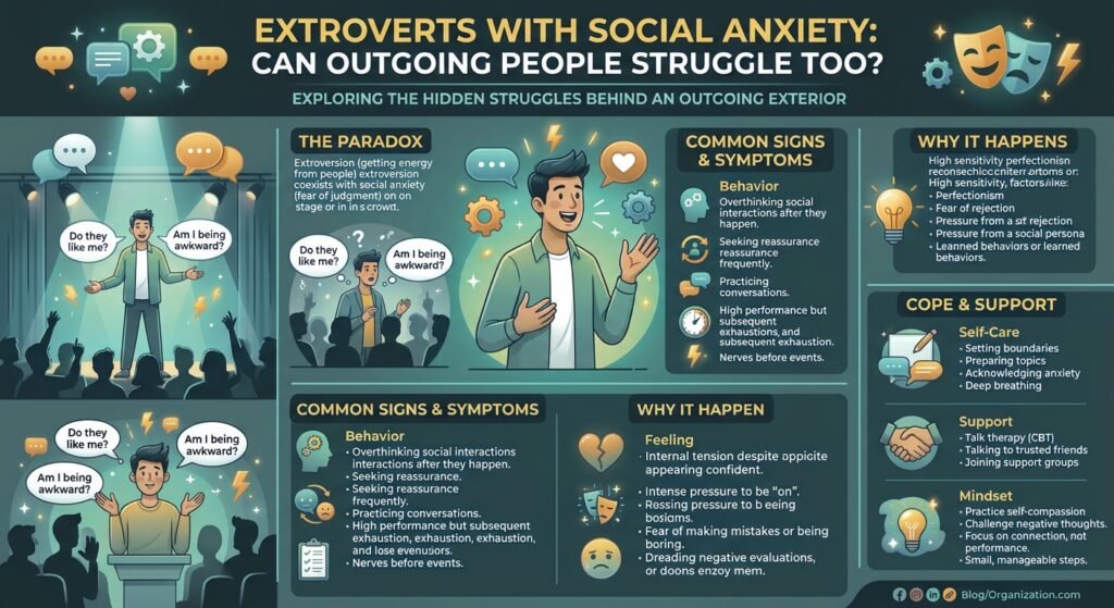 Extroverts With Social Anxiety: Can Outgoing People Struggle Too?