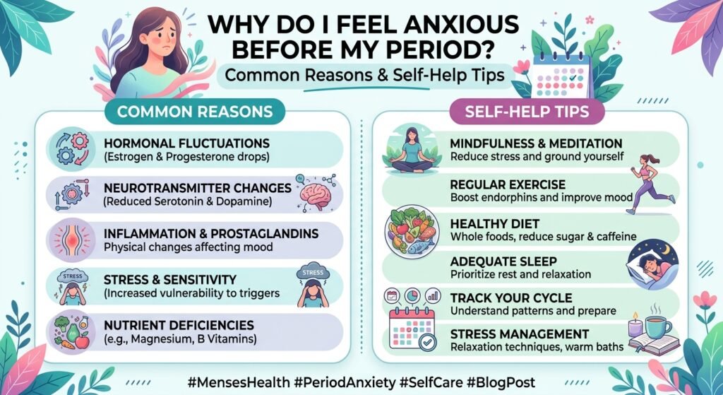 Learn why you feel anxiety before periods